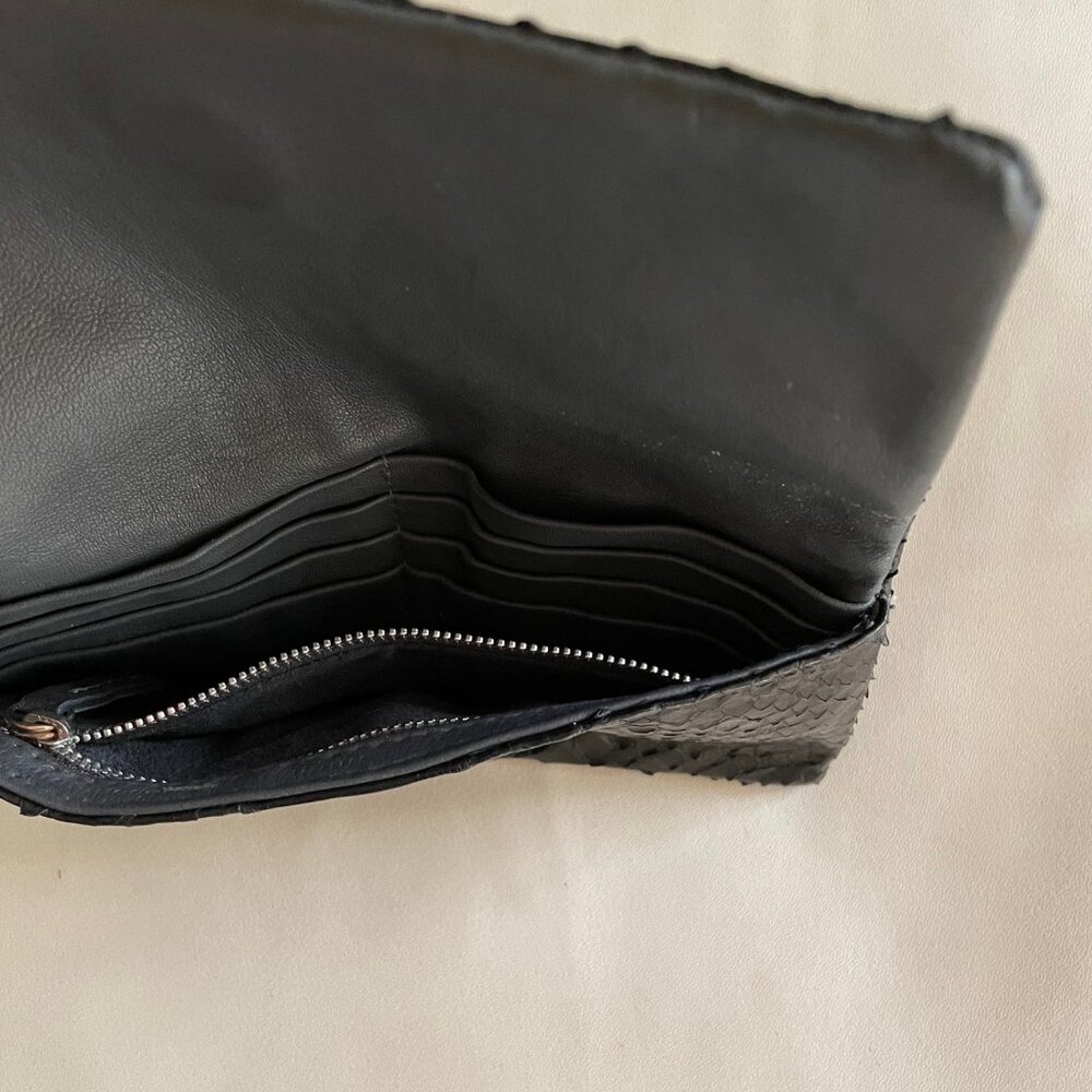 Genuine Python Leather Wallet Paris Boutique Unus… - image 4